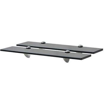 2 pcs Glass Floating Shelves 50x20 cm 8 mm