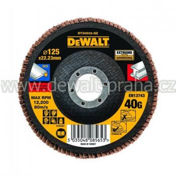 Disco Abrasivo DeWalt 125mm K40 Piatto