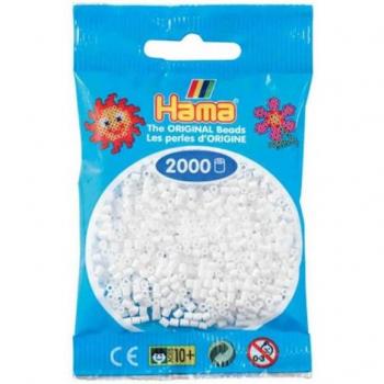 Perles mini Hama blanches