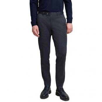 Stretch-Buntfaltenhose in Marine für Herren, Größe 52