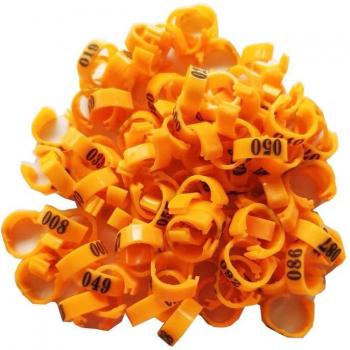 Anneaux de patte pour volailles, diamètre intérieur 8mm, 100 pièces