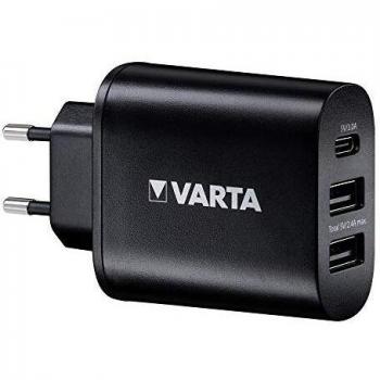 VARTA Station de Recharge Murale avec Port USB Type C et 2 Ports USB Classiques