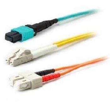 2m OM4 Aqua Fibre Optic Cable LC to LC