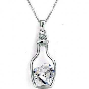 Women’s Peach Bottle Crystal Necklace