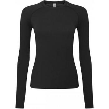 Top de Camada Lisa Feminina Preto