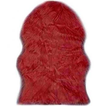 Sonata Pink Faux Fur Rug 60x90 cm