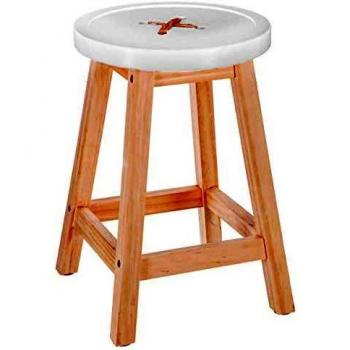 Tabouret en tissu blanc 45 cm