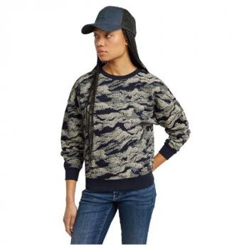 Sudadera G-Star Lace AOP mujer azul marino