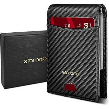 Bifold Portamonete con Clip in Metallo T Taranto