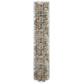 Gabião Elevado com Poste Ø30x150cm – Aço Galvanizado