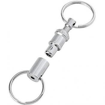 Vernickelter Wedo Schlüsselhalter mit 2,5 cm Durchmesser