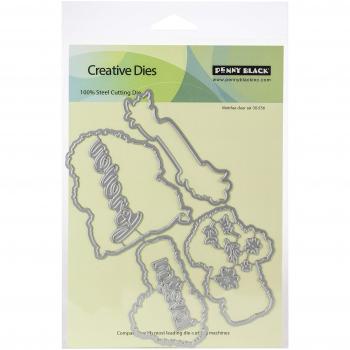 Penny Black Love & Cuddles Cutting Dies 6.6 x 4.4