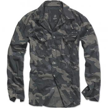 Brandit Slim Fit Shirt Hemd darkcamo