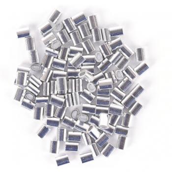 100 Stück Aluminiumärmel für Monofilament-Tackle, 1,0mm