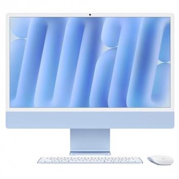 Apple iMac Apple M M4 59,7 cm (23.5) 4480 x 2520 pixels PC All-in-One 24 Go 512 Go SSD macOS Sequoia Wi-Fi 6E (802.11ax) Bleu