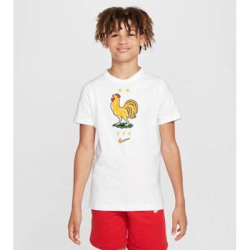 T-Shirt Kinder Crest Frankreich 2024/25 – WEISS – M
