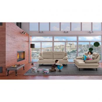 Cezanne 2-Sitzer Sofa aus hochwertigem, pflegeleichtem Leder