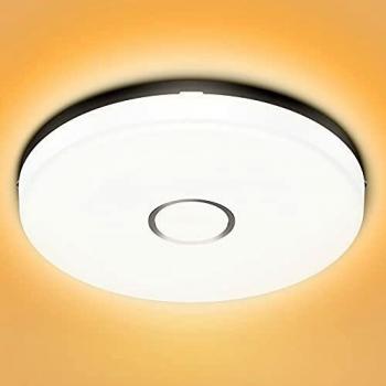 Olafus Badezimmer-LED-Deckenlicht 18 W, 2700 K, 24 cm Durchmesser