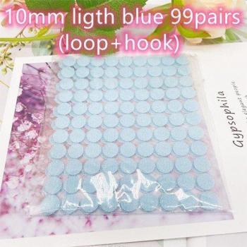 99 paires de bandes adhésives rondes, crochet et boucle, 10mm, forte, magique, double verrouillage