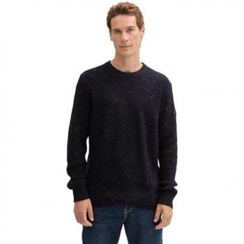 TOM TAILOR Casual Fit Strickpullover mit Strukturmix