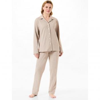 Pijama de Mujer Manga Larga con Botones