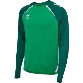 Hummel Lead 2.0 Jersey Manches Longues – Couleur Verte, Taille 3XL