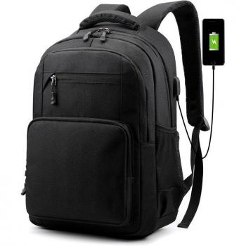 Gray Large Oxford Backpack