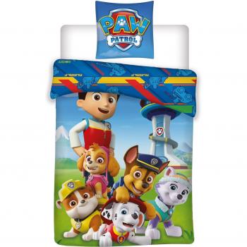 Funda de edredón Paw Patrol 135 x 200 + funda de almohada 80 x 80 cm