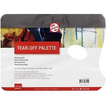 Künstlerische Abnehmbare Palette – Papier 85 g – 22 × 30 cm – Acryl, Öl, Gouache