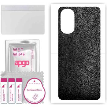 Black Leather MotoE32S Wrap Film