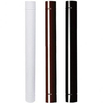 Tube en verre thermique pour poêle à bois 50 cm Ø 13 mm blanc