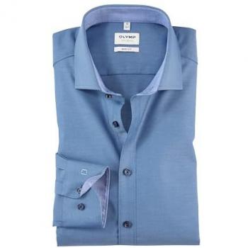 OLYMP Level Five Slim Fit Businesshemd einfarbig Größe 42