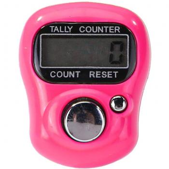LCD Mini Contador Rosa para Costura y Tejido