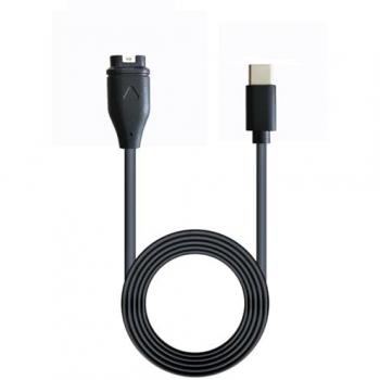 Câble de Charge USB-C Noir pour Garmin Fenix 5/5X/5S/6/6X/6S