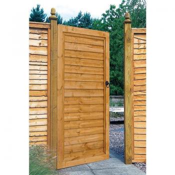 Forest 3' x 6' Wooden Lap Side Garden Gate