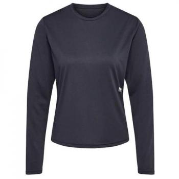 Hummel Damen Pulse Langarm‑Shirt – Work‑Out – Grau – M