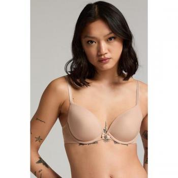 Vorgeformter Plunge‑Bügel‑BH, Beige – Hunkemöller