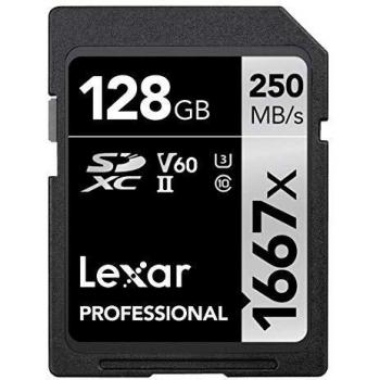 Lexar 128GB SDXC Tarjeta de memoria 1667x