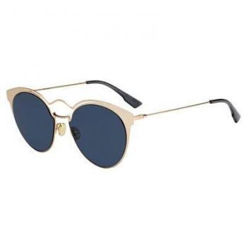 Dior Rose Gold/Blue Nebula Sunglasses, Yellow, Female, 54 MM
