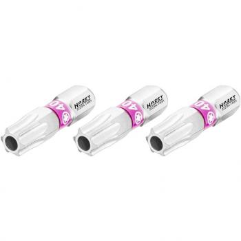 Embout TX T40H Hazet 2223N‑T40H/3 – Hexagone massif 6,3 mm – 3 pièces