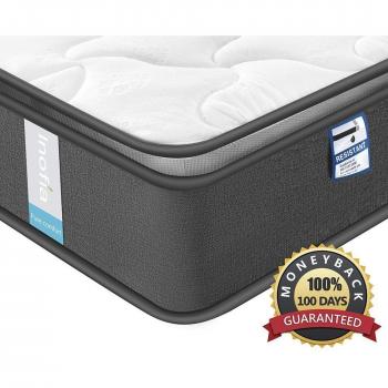 Inofia Taschenfederkernmatratze 90x200 H3 7-Zonen 3D Memory Foam