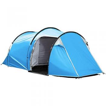Outsunny 2-3 Person Tunnel Camping Tent with Porch Area