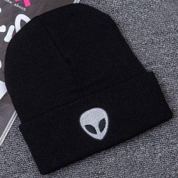 Winter Alien Cuff Beanie