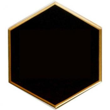 Hexagonal Gold-Plated Coaster for Candle Holders