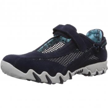 Allrounder von Mephisto NIRO C.SUEDE 45/OPEN MESH 55, Damen Mary Jane Halbschuhe, Blau