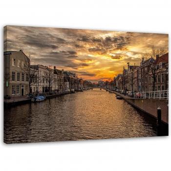 Print Canvas “Viale Riva” 60x40 Tono Sabbia