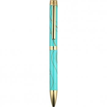 Roller Aqua Belius Turquesa y Dorado con Tinta Negra