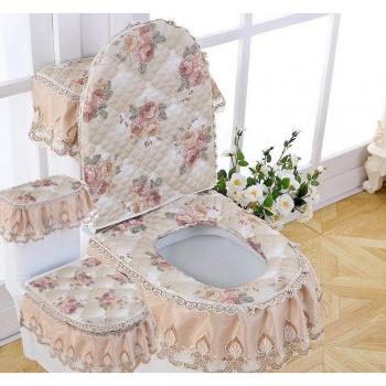 Estampado 3‑En‑1: Funda de Asiento + Cubierta de Tapa, Lavable