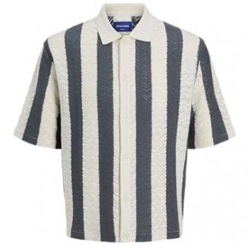 JORTyler Camicia Petrolio/bianco naturale JACK & JONES