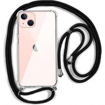 Funda de Silicona Transparente con Cordon para iPhone 13